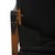 Square Cushion Safari Chair in Black Leather, 1990s For Sale - Image 11 of 18