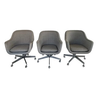Ward Bennett for Brickel Associates Bumper Swivel Desk Chair, 3 Available For Sale