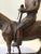 1970s Juan Carlos Harriott on His Polo Pony Carved Wood Sculpture by E. Dombrowe For Sale - Image 11 of 13