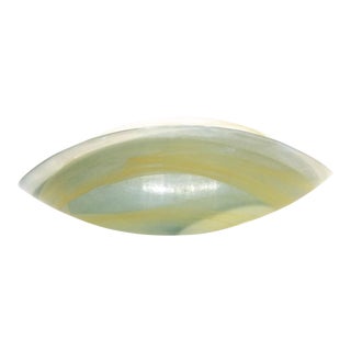 1990s Oval Shaped Murano Hand Blown Glass Multi Colored Bowl For Sale