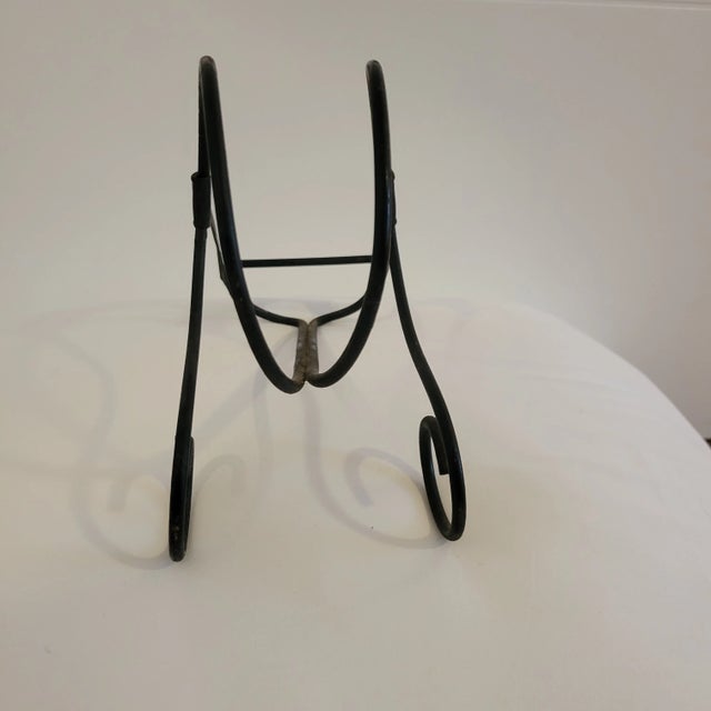 Metal Antique Metal Wine Bottle Holder For Sale - Image 7 of 13