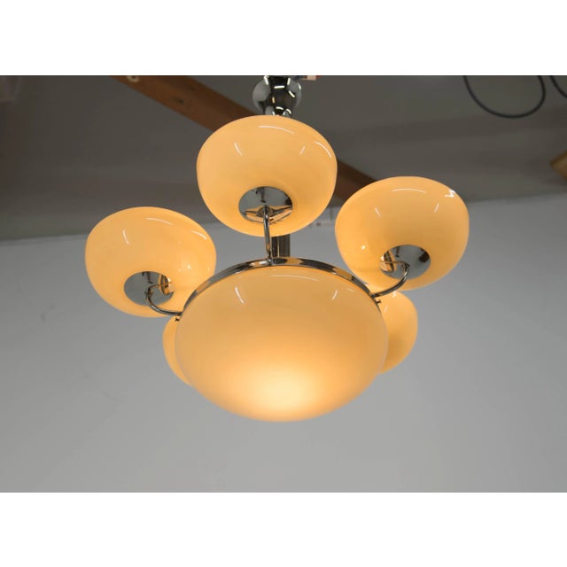 Large Art Deco Chandelier, 1930s For Sale - Image 3 of 12