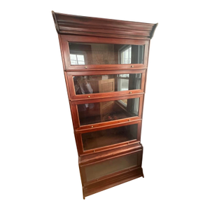 5 Stack Barrister Bookcase Stacking Cabinet With Glass Doors