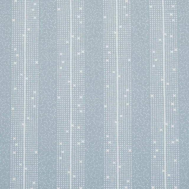 Contemporary SAMPLE - Schumacher x Veere Greeney Stella Stripe Fabric In Blue For Sale - Image 3 of 3