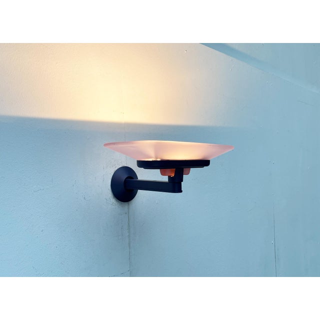 1970s Vintage Italian Pink Jill Sconce from Arteluce, 1970s For Sale - Image 5 of 18