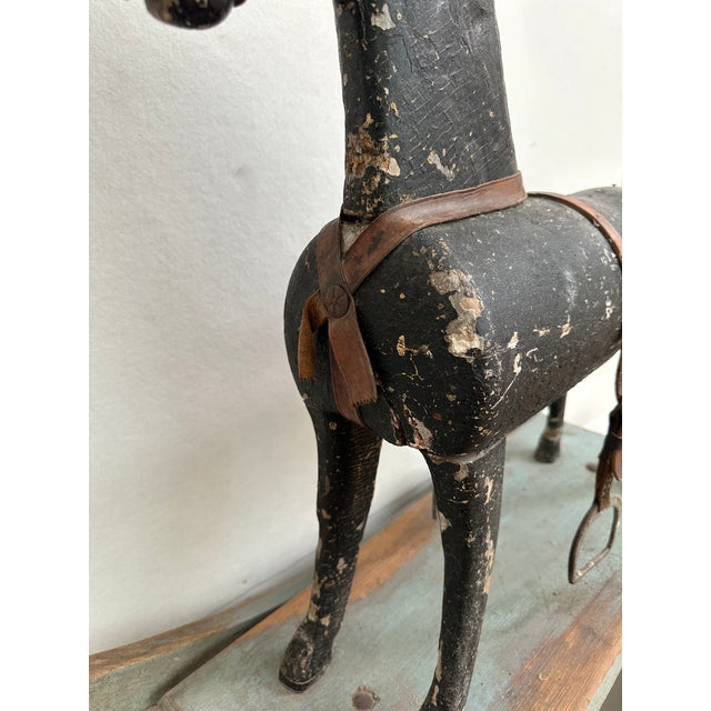 Late 19th Century Primitive Antique Rocking Horse For Sale - Image 5 of 11