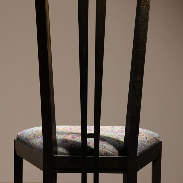 High-Back Gallery Chair by U. Asnago & A. Pozzi for Giorgetti, Italy, 1970s For Sale - Image 4 of 11