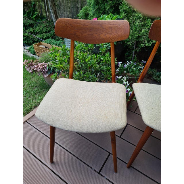 1960s Vintage Habeo Model Chairs in Teak, Germany, 1950s, Set of 4 For Sale - Image 5 of 17