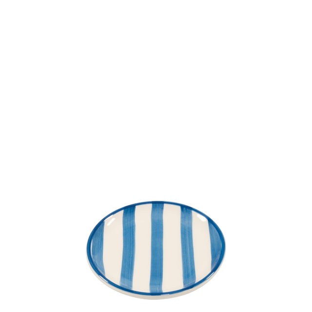 Contemporary Lido Dessert Plate Set of 4 - Light Blue For Sale - Image 3 of 3