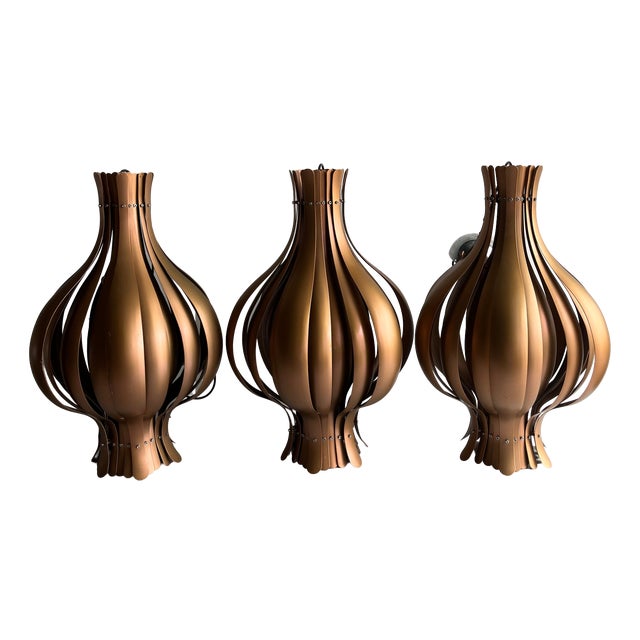 Onion Pendant Lamps by Verner Panton, Set of 3 For Sale