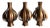Onion Pendant Lamps by Verner Panton, Set of 3 For Sale