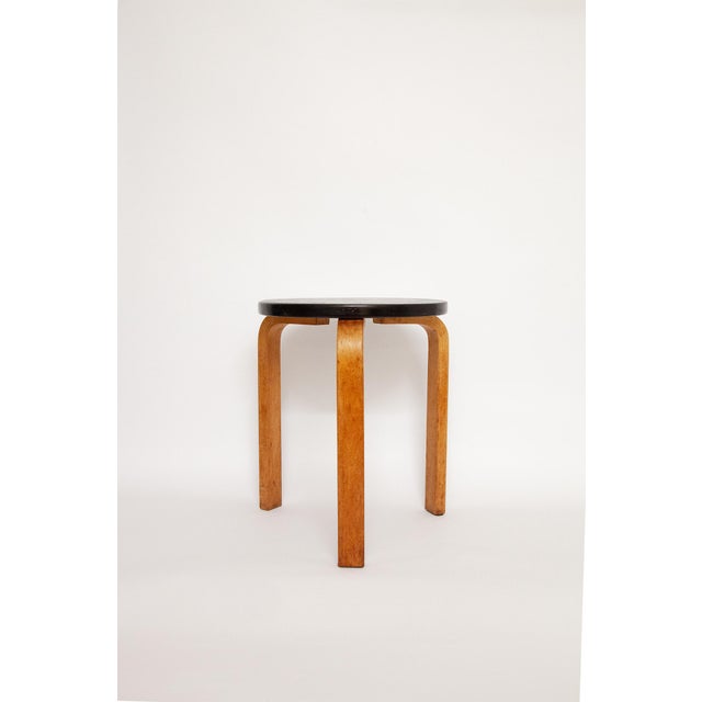 Wood Vintage Swedish Stool by Alvar Aalto for Hedemora, 1940s For Sale - Image 7 of 7