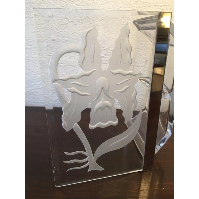 Dorothy Thorpe Etched Glass Lidded Box For Sale - Image 4 of 8