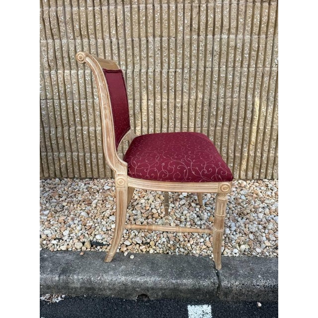 Set of 4 Louis XVI Style Square-Shaped Back Dining Chairs For Sale - Image 11 of 15