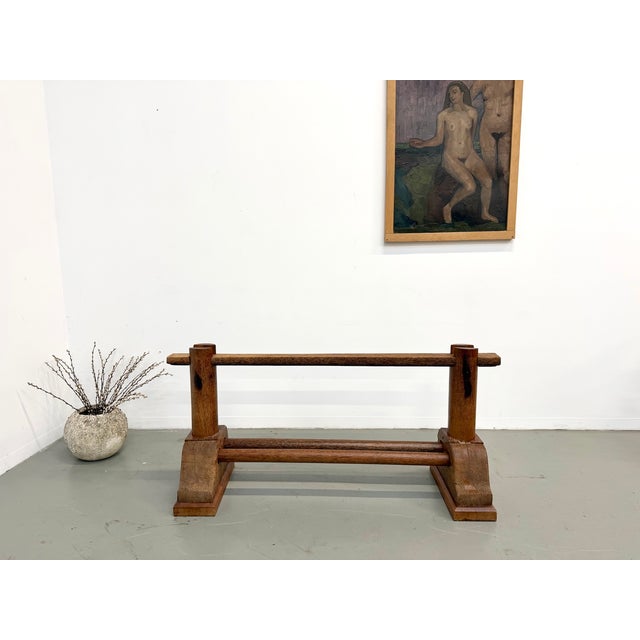 Brutalist Table in Palm Wood, 1950s For Sale - Image 11 of 18