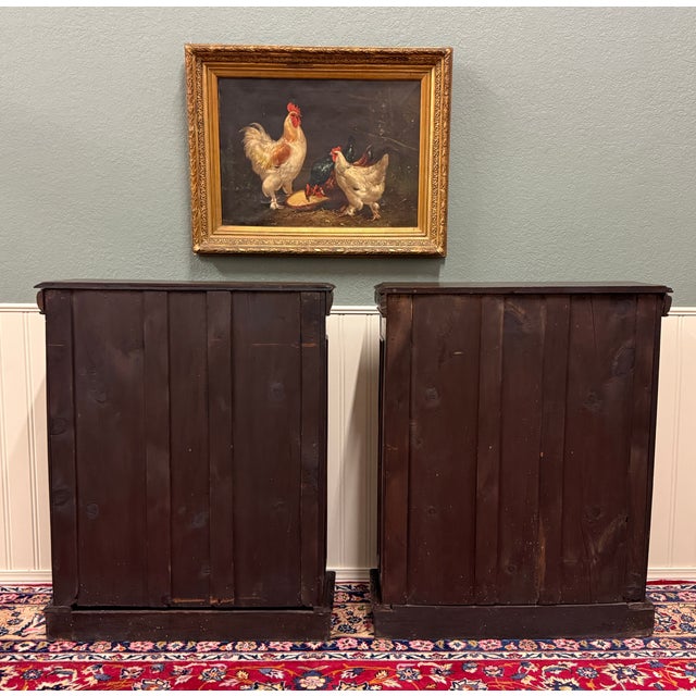 Antique French Pair of Renaissance Carved Bookcases Display Cabinets Oak c.1900 For Sale - Image 18 of 18