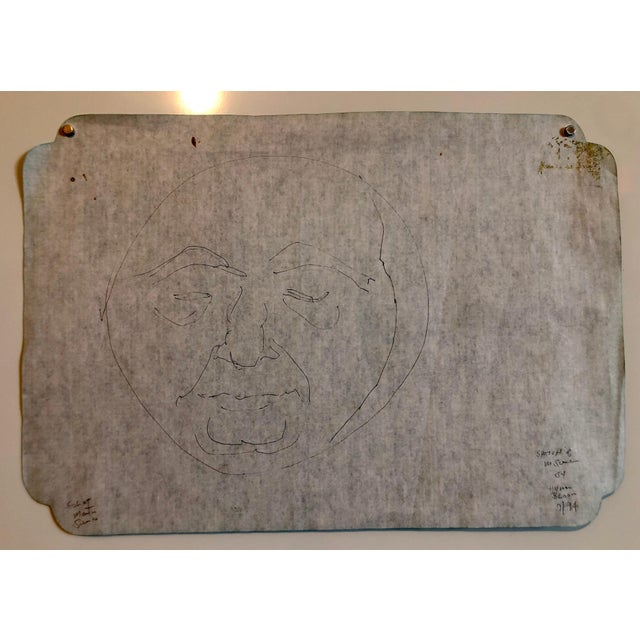 Hyman Bloom, Boston Abstract Expressionist Hyman Bloom Original Pencil Drawing Martin Sumers For Sale In Miami - Image 6 of 8