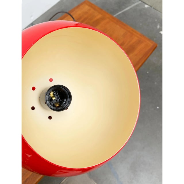 1960s Mid-Century German Space Age Metal Ball Pendant Lamps, Set of 2 For Sale - Image 5 of 18