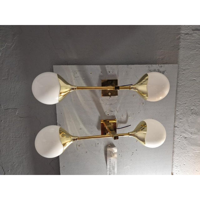 Glass Cup Sconces from Alberello, Set of 2 For Sale - Image 11 of 14