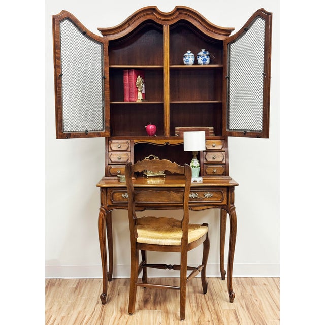 Vintage Thomasville Furniture French Provincial Camille Collection Secretary Desk For Sale - Image 13 of 13