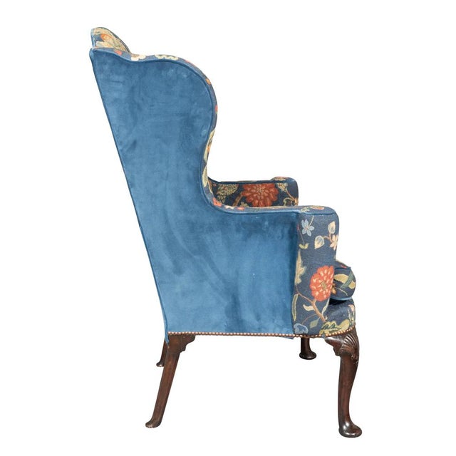 Traditional George II Mahogany Wing Chair For Sale - Image 3 of 9