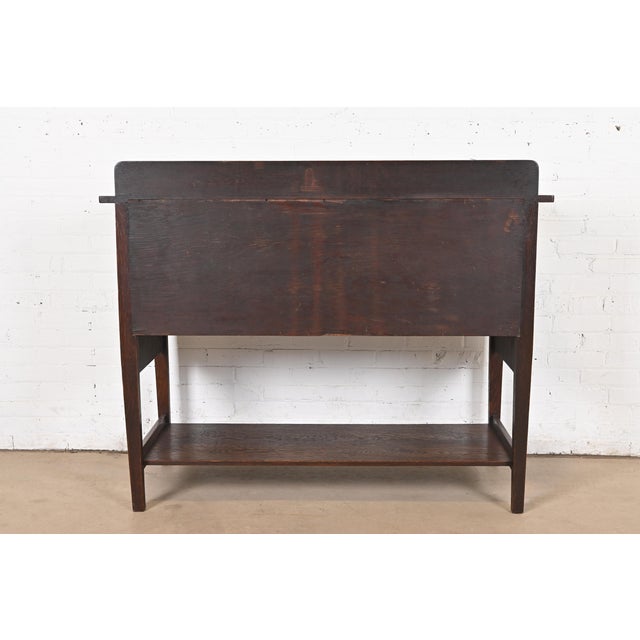Early Harvey Ellis for Gustav Stickley Mission Oak Arts & Crafts Sideboard, Circa 1900 For Sale - Image 9 of 11