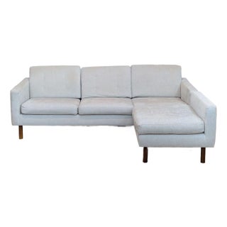 Eq3 Modern Joan 2-Piece Sectional Sofa With Extended Seat For Sale