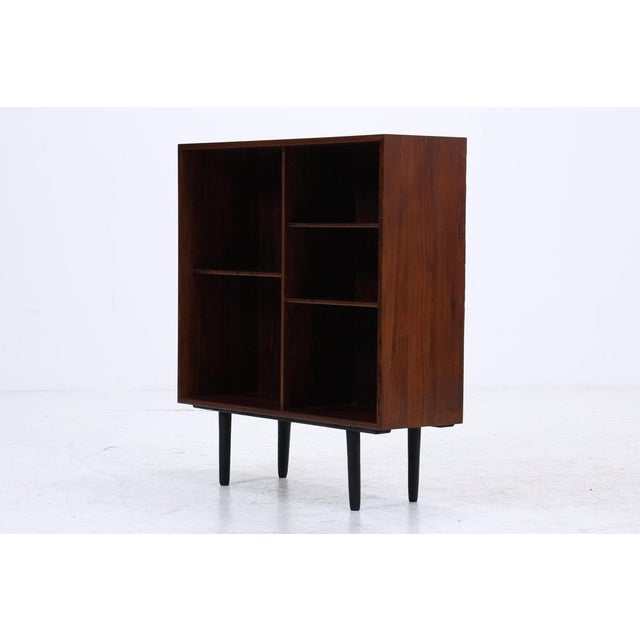 Vintage Scandinavian Rosewood Bookcase with Black Legs, 1960s For Sale - Image 10 of 11