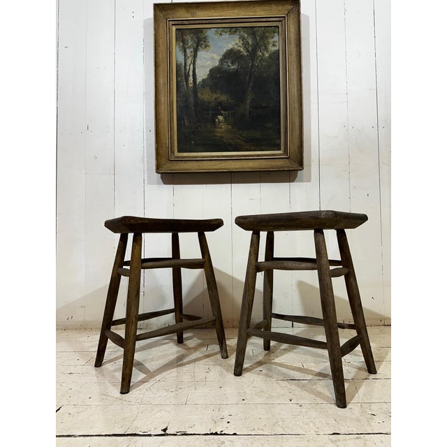 Victorian Original Pitch Pine Artist Stool, 1880 For Sale - Image 12 of 15