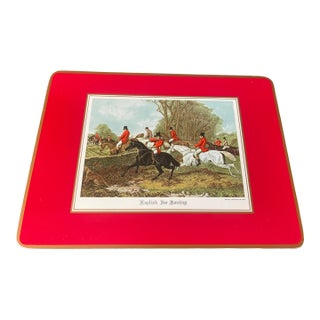 Vintage Pimpernel Equestrian Cork-Back Placemats For Sale