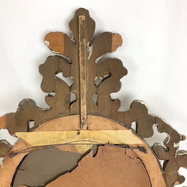 Ancient Italian Small Gesso Mirror Pair For Sale - Image 14 of 14
