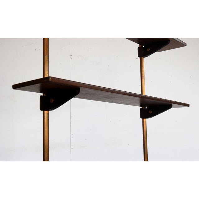 Brown Vintage Swedish Bookcase, 1960s For Sale - Image 8 of 15