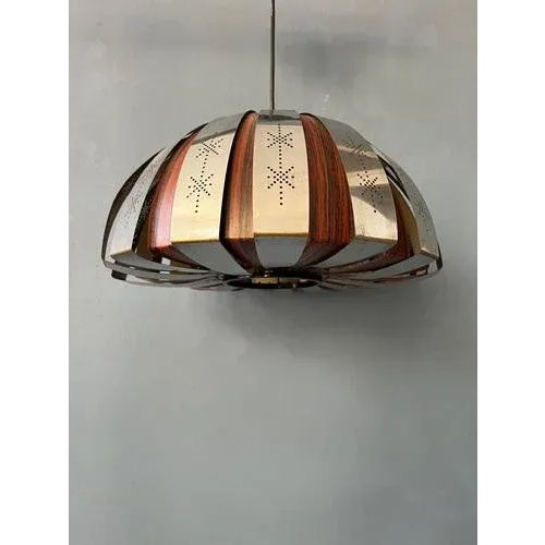 Plastic Mid-Century Pendant Lamp by Werner Schou for Coronell Elektro Denmark For Sale - Image 7 of 11