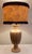 Vintage Italian Table Lamp with Turned and Fluted Pink-Painted Maple Column and Fabric Shade from Lamplove, 1970s For Sale - Image 11 of 11