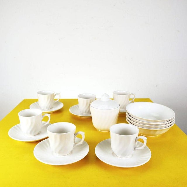 Ceramic Coffee Service from Fontebasso Treviso, Set of 17 For Sale - Image 6 of 6