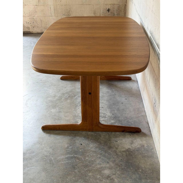 In Style of Skovby Extendable Dining Table With 1 Leaf Danish Mid-Century Modern 1960s For Sale - Image 4 of 11