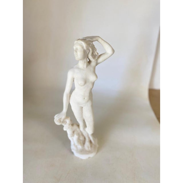 Female Figurine in Marble Powder, France, 20th Century For Sale - Image 17 of 18
