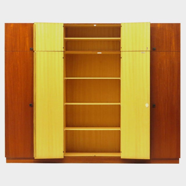 1960s Large Mid-Century Modern Wardrobe in Teak, 1960s For Sale - Image 5 of 10