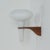 Mushroom Wall Lamp in Teak and White Glass from Artimeta, 1960s For Sale - Image 3 of 12
