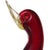 Vintage Murano Sommerso Red Purple Blue Gold Flecks Italian Art Glass Bird Figurine With Original Label For Sale In Orlando - Image 6 of 10