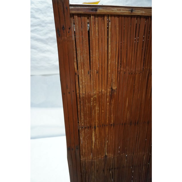 Antique Split Bamboo Cabinet For Sale - Image 9 of 16