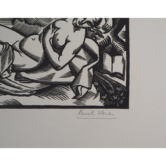 Paul VERA Summer, 1924 Original engraved wood Signed in pencil Numbered / 160 copies On 25 x 33 cm vellum Published for...