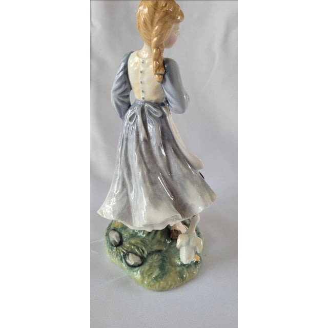 Royal Doulton Royal Doulton the Goose Girl Hn2419 Figurine Ornament Figure Numbeered 971 Coa For Sale - Image 4 of 6