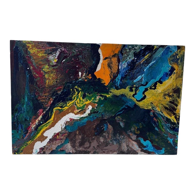 “Winter” Contemporary Textured Abstract Painting on Canvas, 2010 For Sale