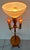 Authentic Antique Maple Floor Lamp With Built-in Table & Glass Gallery Tray 61" For Sale - Image 15 of 16