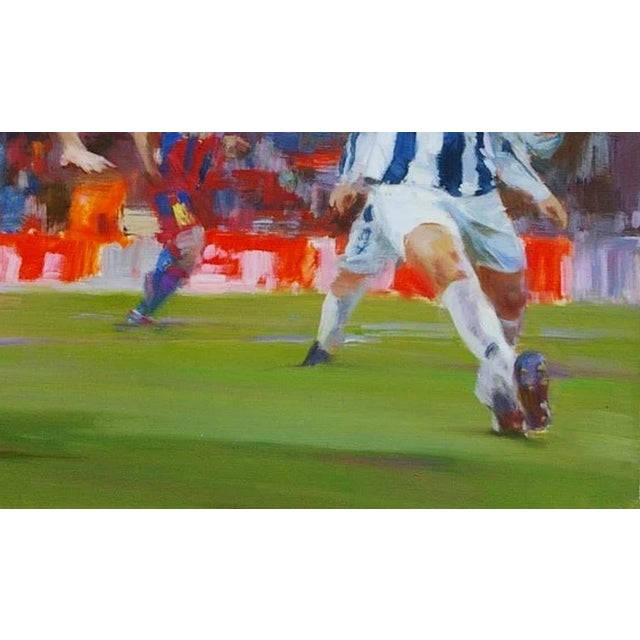 2010s Soviet Sports Oil Painting Original Ukrainian Artist Polyakov S. 55-90 For Sale - Image 5 of 6