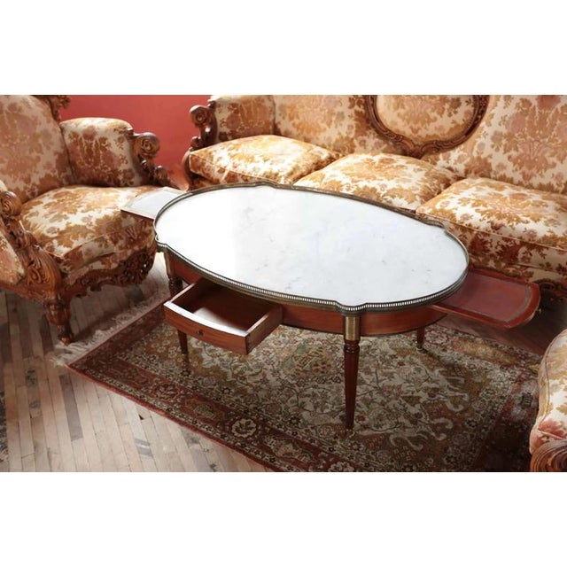 Louis XVI Marble Coffee Table For Sale - Image 3 of 6