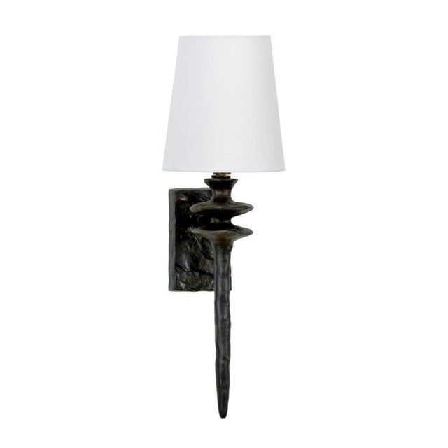 Contemporary Wildwood Saxon Sconce - Bronze For Sale - Image 3 of 3