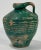 Rustic European Antique Distressed Terra Cotta Green Glazed Water Vessel or Oil Jug For Sale - Image 3 of 8