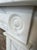 White 19th Century Carrara Marble Bullseye Fireplace Mantelpiece - Missing Top Shelf Piece For Sale - Image 8 of 10
